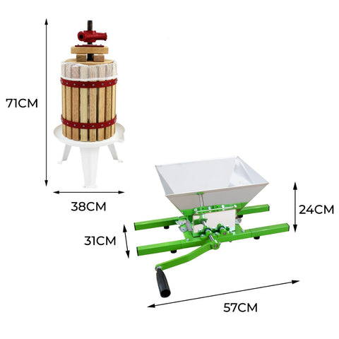 KuKoo Fruit Crusher & 18 Litre Fruit Press
