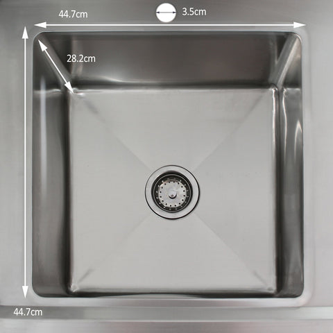 Science Lab Laboratory Sink Stainless Steel Single Bowl 1.0 Right Hand Drainer