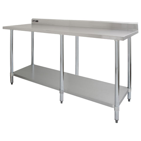 Commercial Stainless Steel Catering Table - 7ft Wide