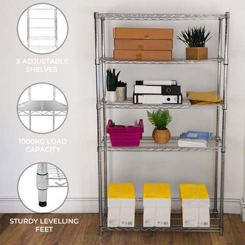 KuKoo Wire Racking - 45cm x 120cm x 180cm