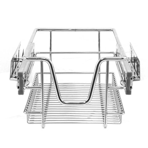 3 x KuKoo Kitchen Pull Out Storage Baskets – 300mm Wide Cabinet