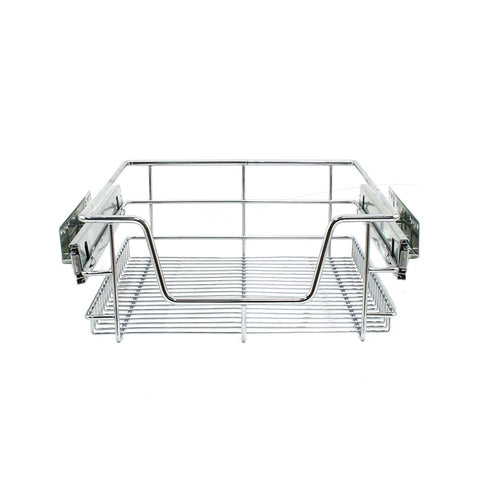 2 x KuKoo Kitchen Pull Out Storage Baskets – 400mm Wide Cabinet