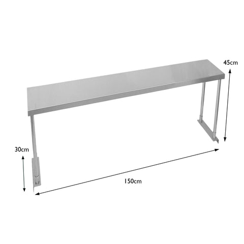 5ft Catering Bench With Single Over-Shelf