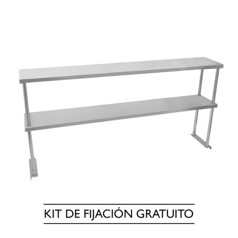 Kukoo Double Tier Steel Over-Shelf 1500mm