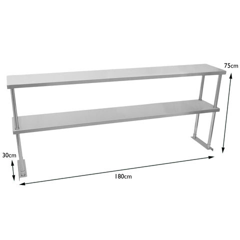 Kukoo Double Tier Steel Over-shelf 1800mm