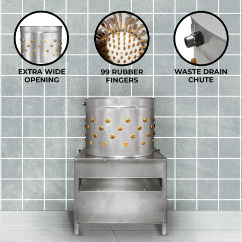 KuKoo Poultry Plucker Machine – 50cm