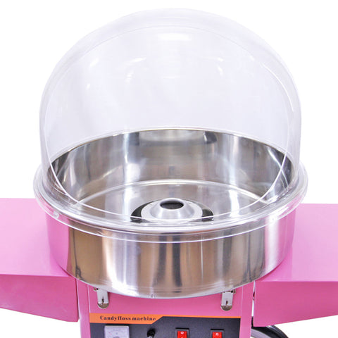 KuKoo Candy Floss Machine with Cart & Protective Dome